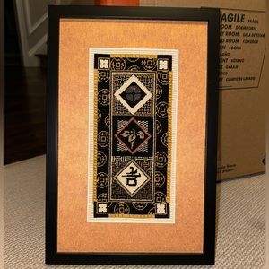 Handmade needlepoint picture